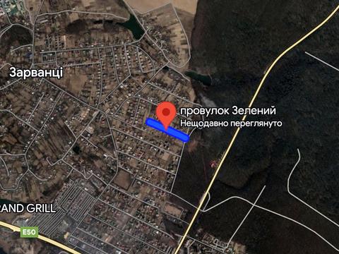 участок по адресу провулок Зелений