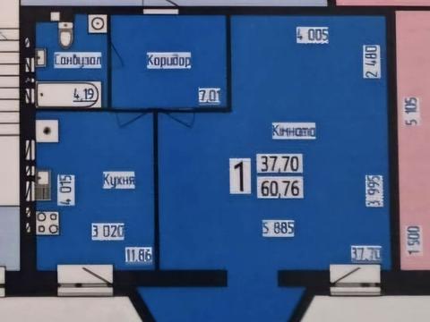 квартира по адресу Лазурная ул. (Гайдара), 2-Б, к1