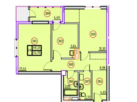 квартира по адресу Дмитрия Антоненко ул. (Минская), 3