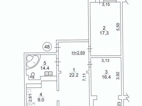квартира по адресу Композитора Лятошинского ул., 2