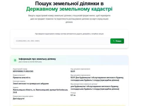 участок по адресу Катионовская ул., 35-В