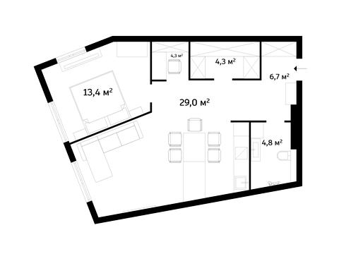 квартира за адресою Миколи Пимоненка вул., 19