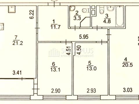 квартира за адресою Євгена Сверстюка вул. (Марини Раскової), 6-Д