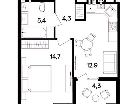 квартира за адресою Левка Лук'яненка вул. (Ватутіна), 16Б