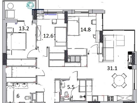 квартира по адресу Джона Маккейна ул. (Кудри Ивана), 7