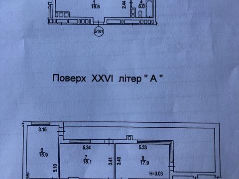 квартира за адресою Євгена Сверстюка вул. (Марини Раскової), 6-Г
