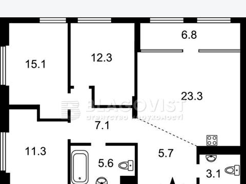 квартира по адресу Днепровская набережная ул., 20-А