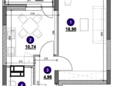 квартира по адресу Воздухофлотский просп. (Повітрофлотський), 56