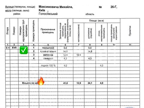 квартира по адресу Михаила Максимовича ул. (Трутенко Онуфрия), 26-Г