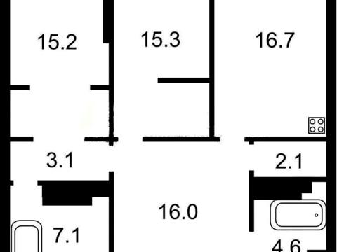 квартира по адресу Ростиславская ул. (Маршала Рыбалко), 5-Б