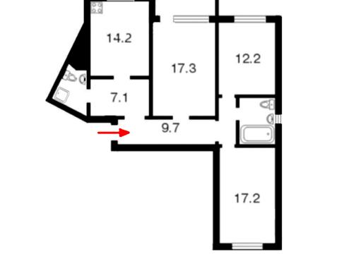 квартира за адресою Петра Григоренка просп., 12