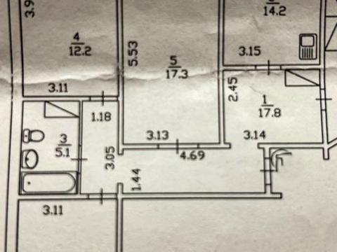 квартира по адресу Петра Григоренко просп., 14