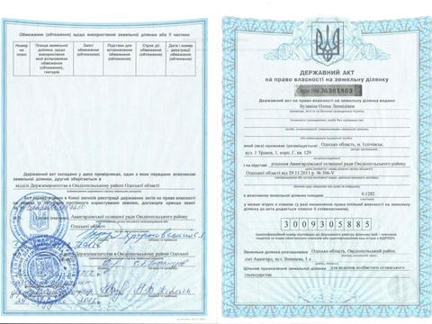 участок по адресу Вішнева, 1а