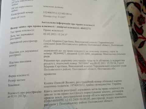 ділянка за адресою 