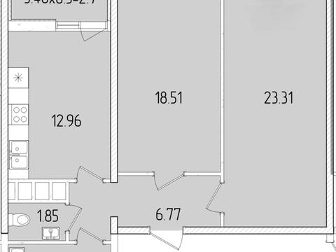 квартира по адресу Краснова ул., 3