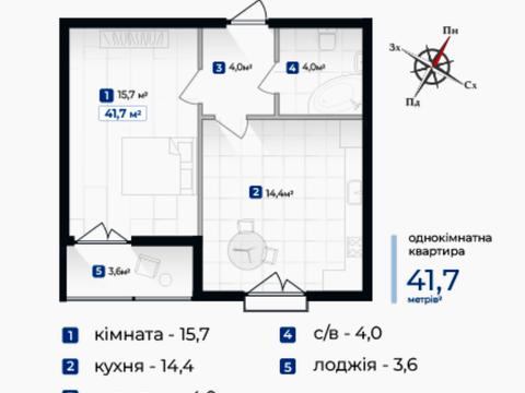 квартира за адресою Олександра Довженка вул., 31в, к.1