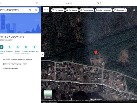 участок по адресу Лісова