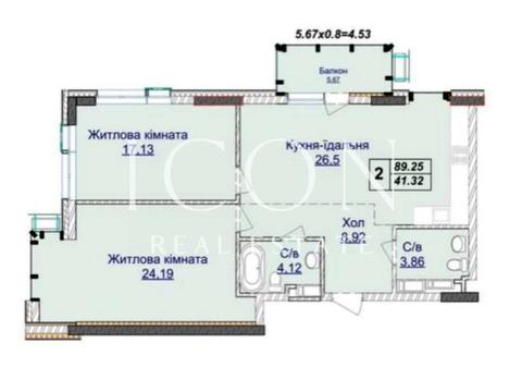 квартира по адресу Андрея Верхогляда ул. (Михайла Драгомирова), 7