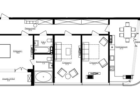 квартира по адресу Французский бульв., 63/65 к4