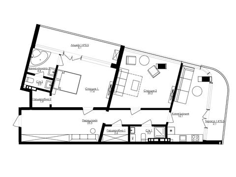 квартира по адресу Французский бульв., 63/65 к4