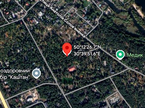 ділянка за адресою смт. Козин, Анатолія Солов'яненка вул.