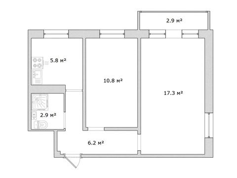 квартира по адресу Батумская ул., 58