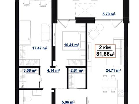 квартира за адресою Гетьмана Петра Дорошенка вул., 27