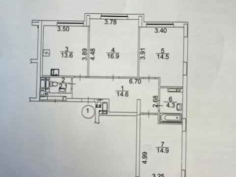 квартира по адресу Берестейский просп. (Победы), 67-Б