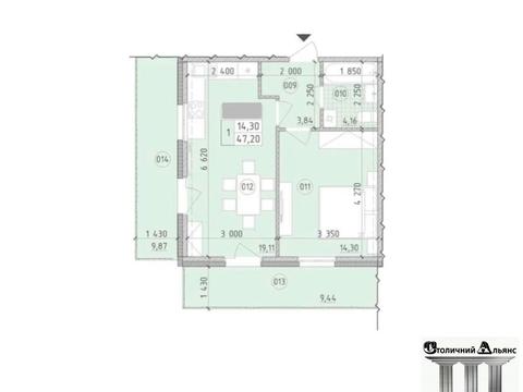 квартира за адресою Михайла Максимовича вул. (Онуфрія Трутенка), 24 Г