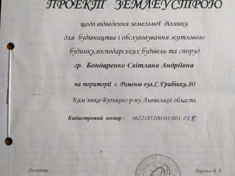 ділянка за адресою Садова вул.