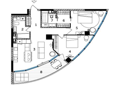квартира по адресу Иоанна Павла II ул. (Лумумбы Патриса), 12