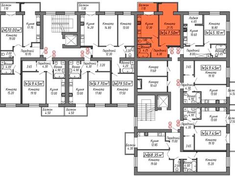 квартира по адресу Степана Бандеры ул., 60