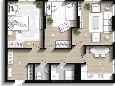 квартира по адресу Романа Левицкого ул., 12
