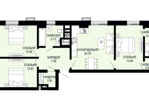 квартира по адресу Щурата ул., 2