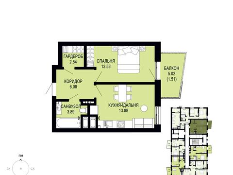 квартира по адресу Щурата ул., 1