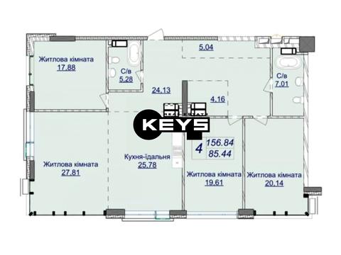 квартира по адресу Андрея Верхогляда ул. (Михайла Драгомирова), 1-20а