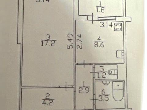 квартира по адресу Курсанта Еськова ул., 14-А