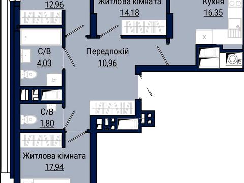 квартира за адресою Княгині Ольги вул., 3