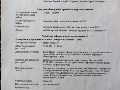 квартира за адресою Оноре де Бальзака вул., 54/21