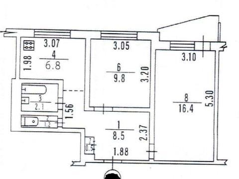 квартира за адресою Героїв Харкова просп. (Московський), 308