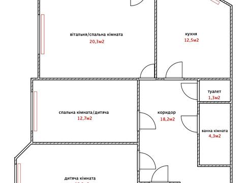 квартира по адресу Вацлава Гавела бульв. (Івана Лепсе), 7-В