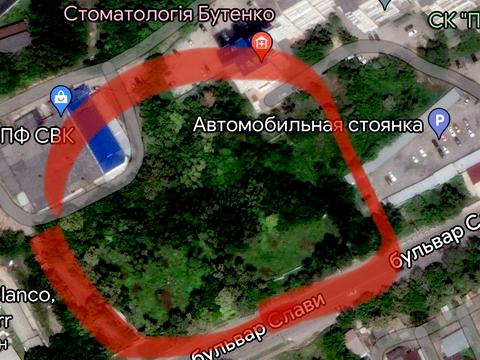 ділянка за адресою Слави бульв., 60 Б