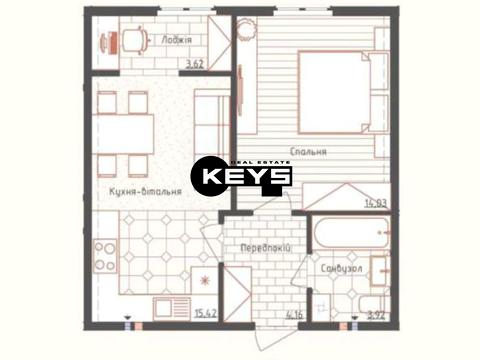 квартира за адресою Михайла Максимовича вул. (Онуфрія Трутенка), 26-Д