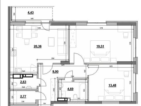 квартира по адресу Киев, Воздухофлотский просп. (Повітрофлотський), 56-Г