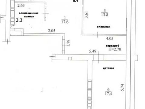 квартира по адресу Льва Ландау просп. (50-летия СССР), 52-Л