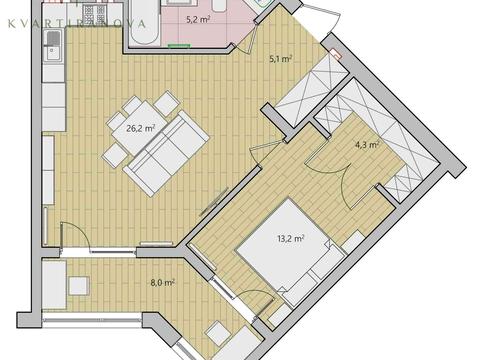 квартира по адресу Кульпарковская ул., 96