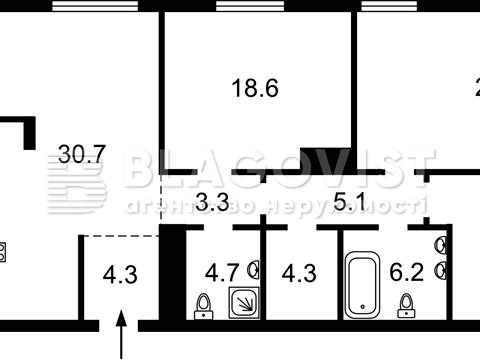 квартира за адресою Київ, Річкова вул., 4