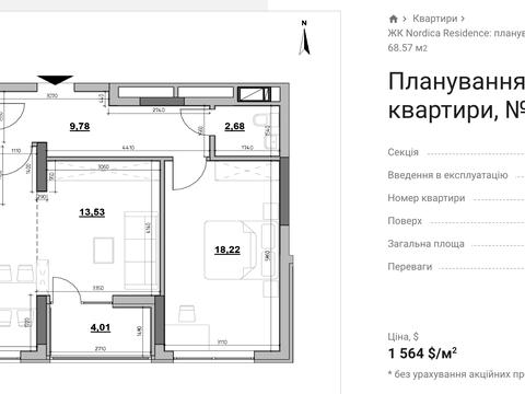 квартира за адресою Андрія Верхогляда вул. (Михайла Драгомирова), 30