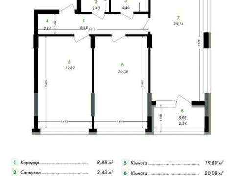 квартира за адресою Фортечний тупик (Тверський), 7в