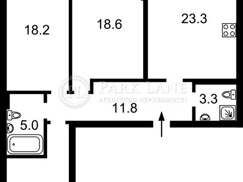 квартира за адресою Повітряних Сил просп. (Повітрофлотський), 56-Г